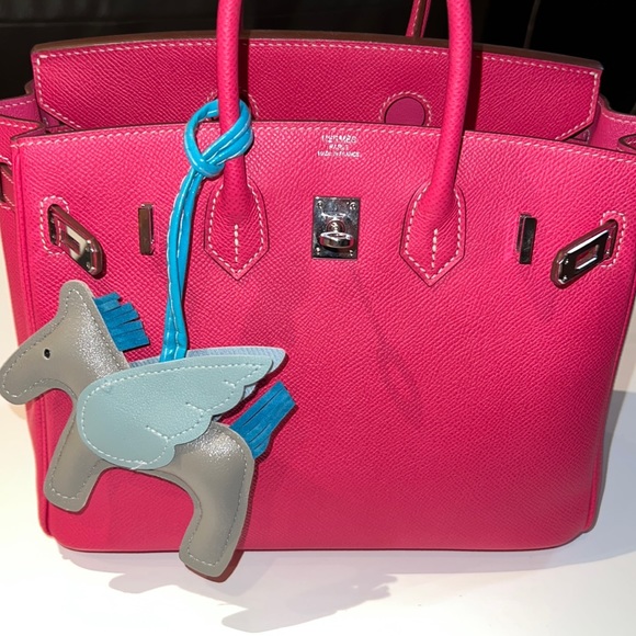 Flying horse designer Pegasus leather purse charm decorate key wristlet new - Picture 2 of 5